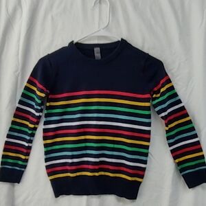 Primary Kids Striped Sweater - Navy, Red, Yellow, Green, Blue